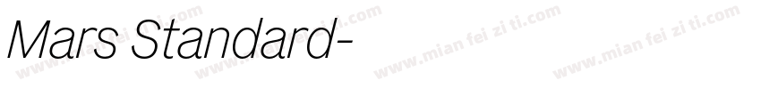 Mars Standard字体转换